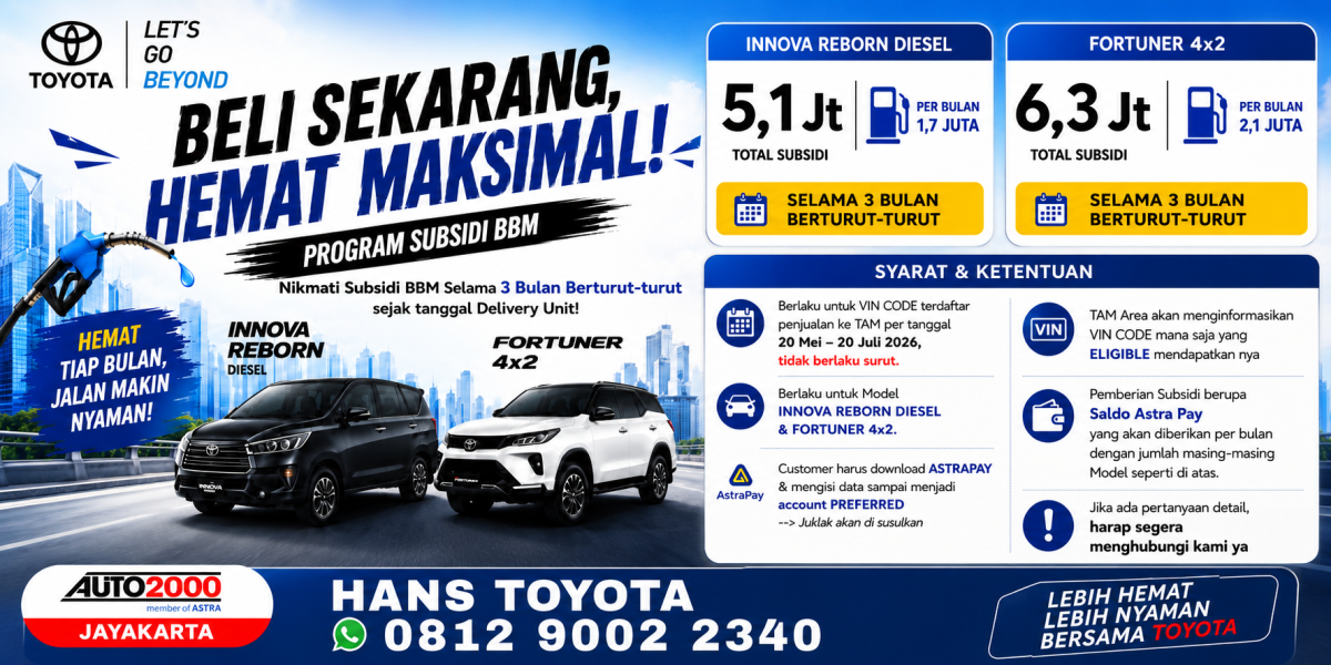 Beli Toyota Banner